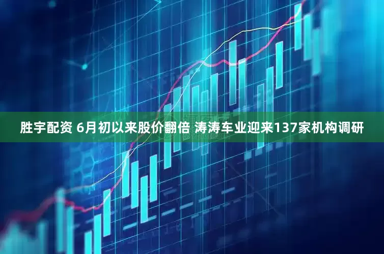 胜宇配资 6月初以来股价翻倍 涛涛车业迎来137家机构调研
