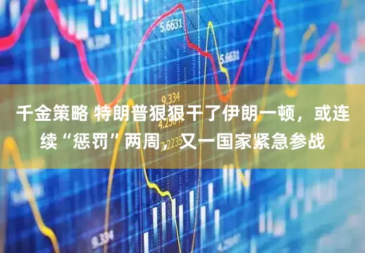 千金策略 特朗普狠狠干了伊朗一顿，或连续“惩罚”两周，又一国家紧急参战